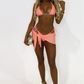 Tropics Bikini Top - Coral