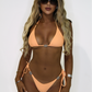 Tropics Bikini Top - Tangerine