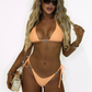 Tropics Bikini Top - Tangerine